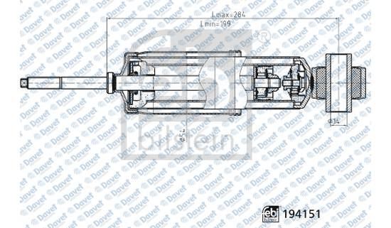 FEBI 194151 On Amortisor Sag/Sol Yagli Transporter T4 90>13